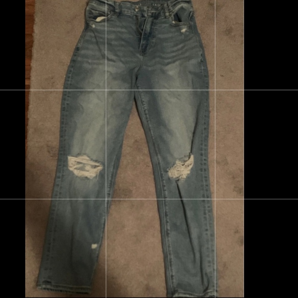 American eagle size 6 curvy mom jeans